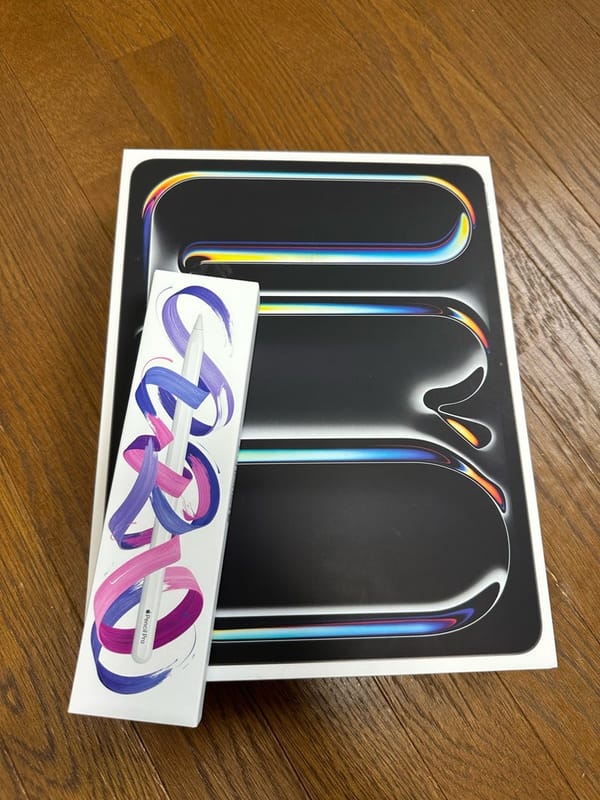 【開封の儀】iPad Pro 13インチ(M4)をお迎えしました！その1